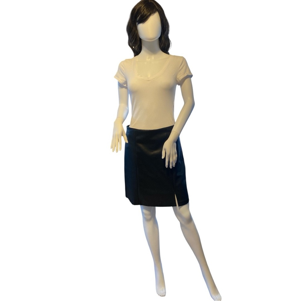 LOFT Faux Leather Skirt - Picture 3 of 9